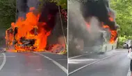 Sarıyer’de Korku Dolu Anlar! Seyir Halindeki İETT Otobüsü Alev Topuna Döndü