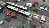 Avcılar-Bahçelievler Metrobüs Hattında Yangın Paniği! Yolcular Tahliye Edildi