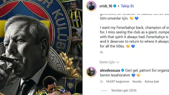 Alex de Souza’dan Aziz Yıldırım’a Net Mesaj! Fenerbahçe Seçimi Öncesi Dikkat Çeken Destek