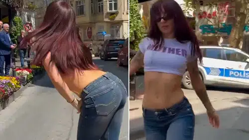 Yabancıların Akımı İstanbul'da! Sokak Ortasında Dans Etti