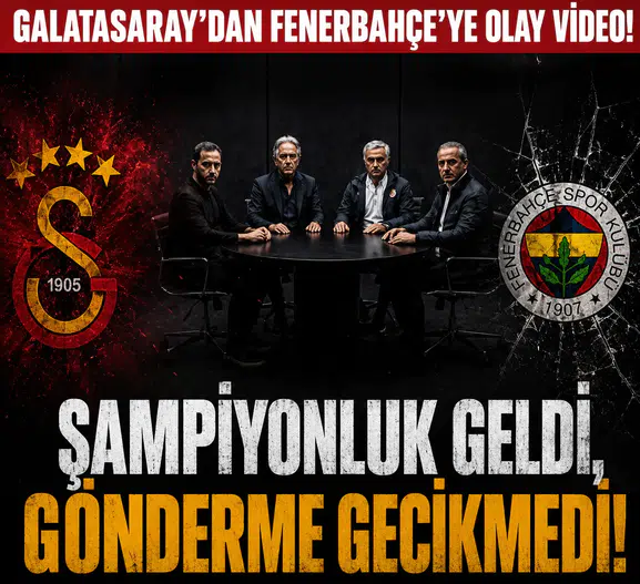 Galatasaray’dan Fenerbahçe’ye Olay Video! Şampiyonluk Geldi, Gönderme Gecikmedi!