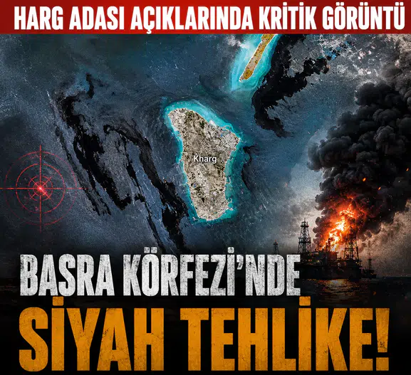 Basra Körfezi’nde Alarm! Harg Adası Açıklarında Dev Petrol Tabakası