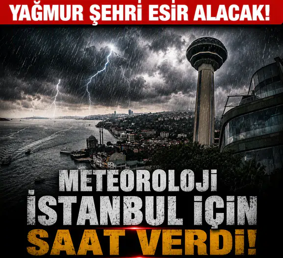 İstanbul Dahil 45 İlde Gök Gürültülü Sağanak Alarmı! Meteoroloji Saat Saat Uyardı