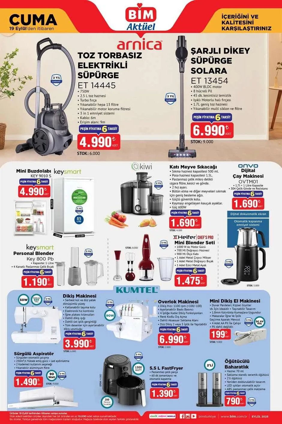 BİM 19 Eylül Aktüel Ürünler Kataloğu1