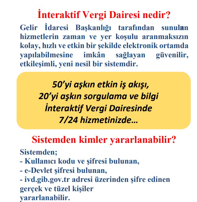 İnteraktif Vergi Dairesi nedir