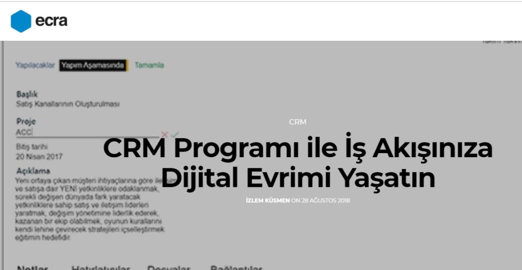 CRM Programı nedir?