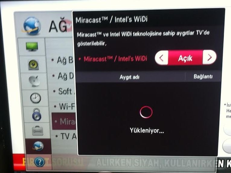 bilgisayarı televizyona bağlamak kablosuz windows 10