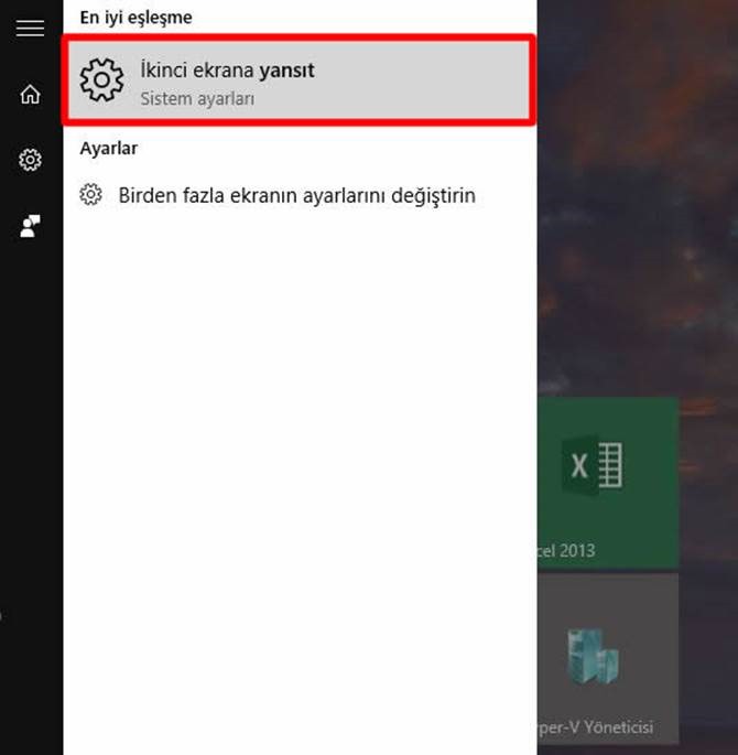 bilgisayarı televizyona bağlamak kablosuz windows 10