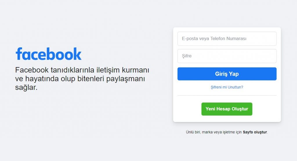 facebook giris fasebuk