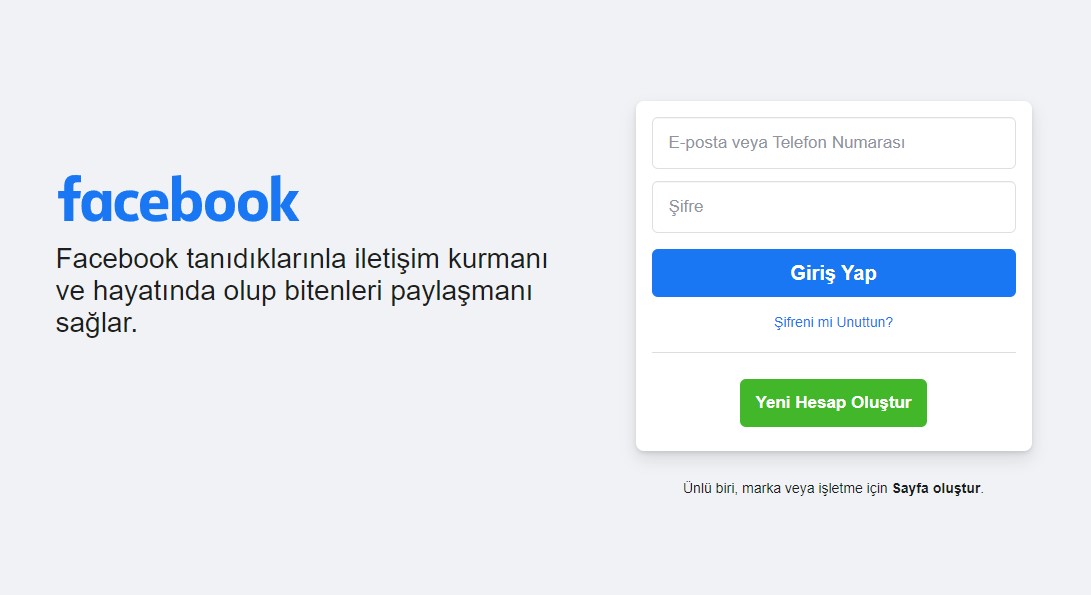 facebook giris fasebuk