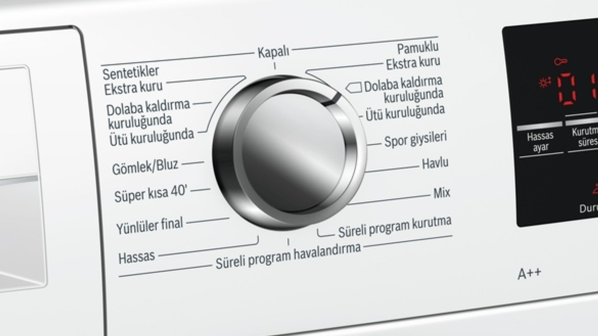 bosch çamaşır makinesi zaman ayarı