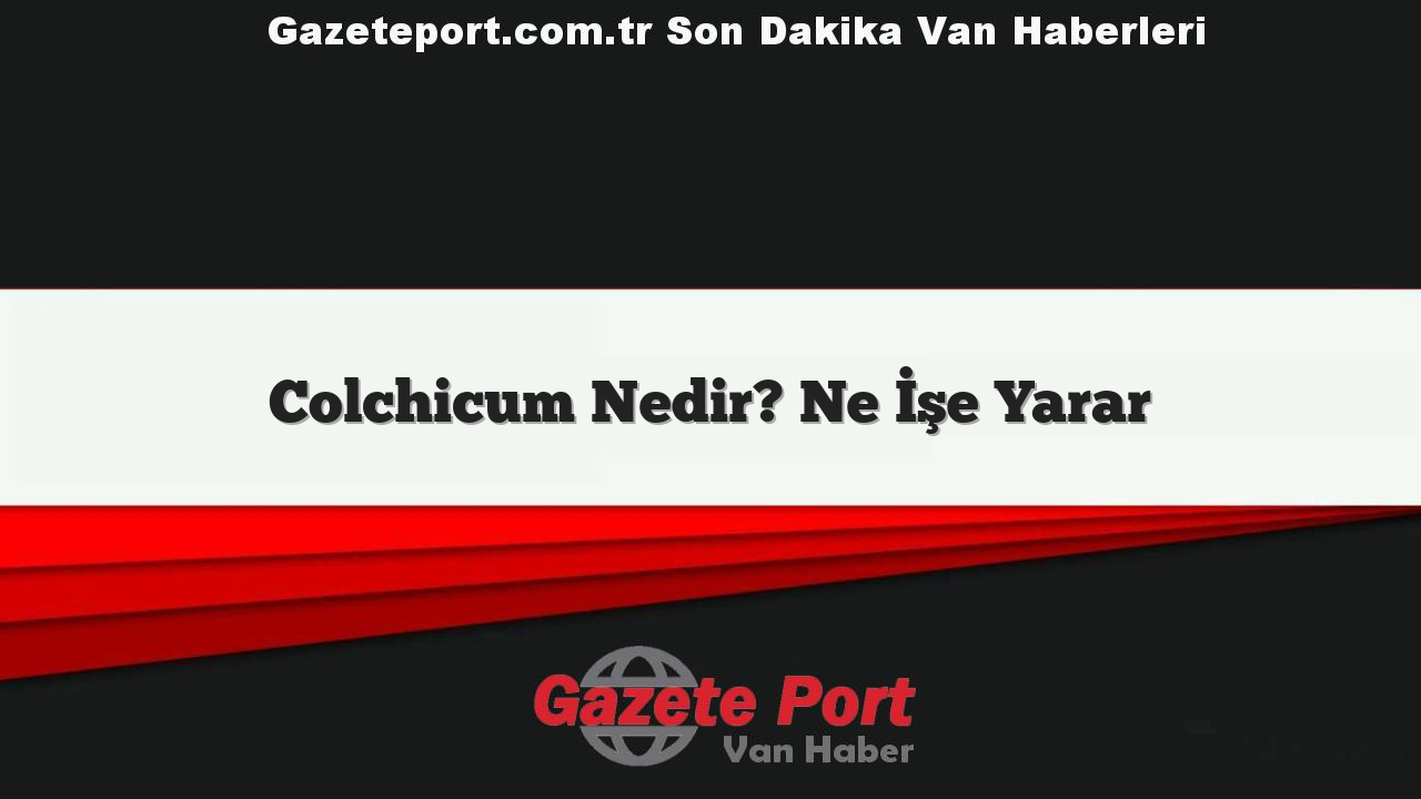 Colchicum Nedir? Ne İşe Yarar