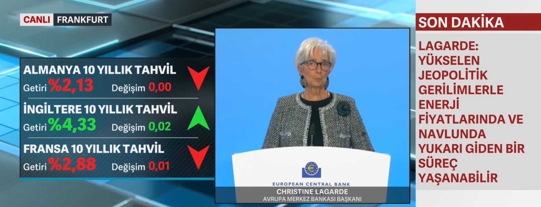 Christine Lagarde, Faiz Kararı Sonrasında Düzenlenen Basın Toplantısında Konuştu