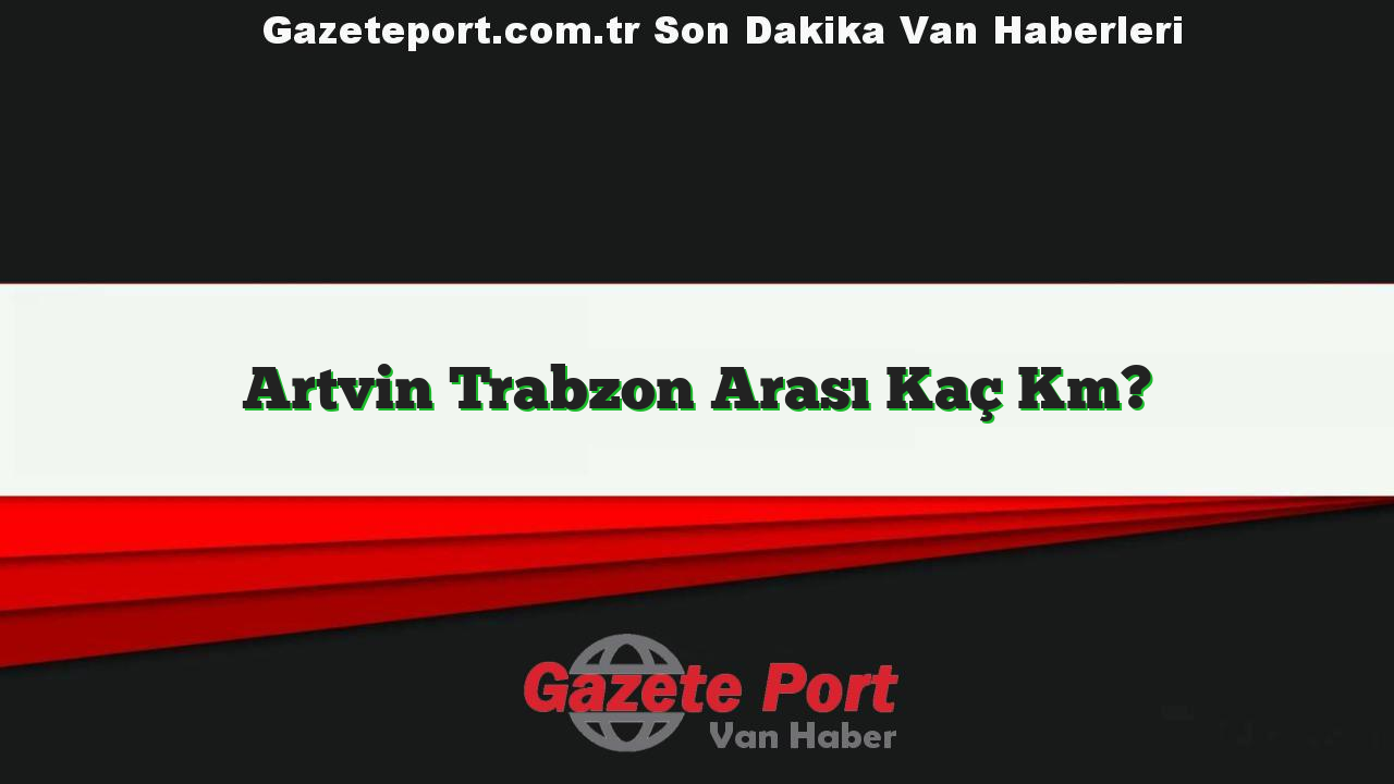 Artvin Trabzon Arası Kaç Km?