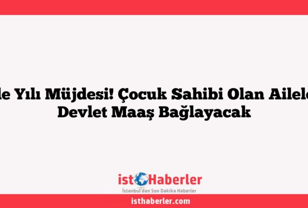 Aile Yılı Müjdesi! Çocuk Sahibi Olan Ailelere Devlet Maaş Bağlayacak