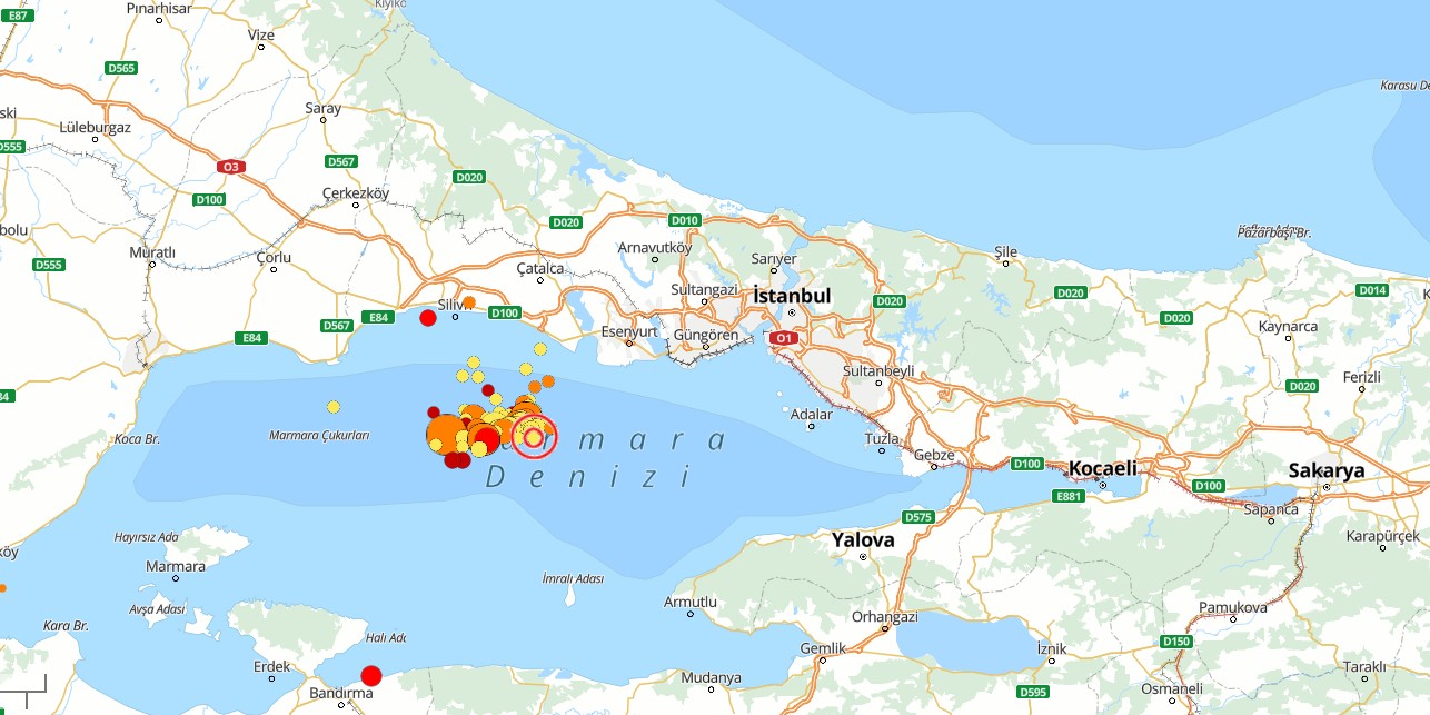 Son Dakika: Marmara Denizi’nde 6.2 Büyüklüğünde Deprem! İstanbul ve Çevre İllerde Hissedildi