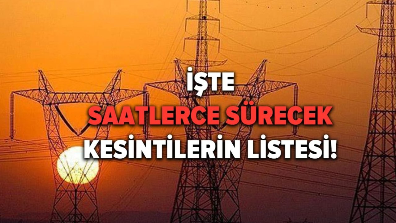 Hatay’da 7 Ekim 2025 tarihinde gerçekleşecek elektrik kesintisi programı