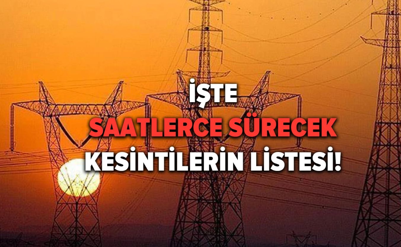 Hatay’da 7 Ekim 2025 tarihinde gerçekleşecek elektrik kesintisi programı