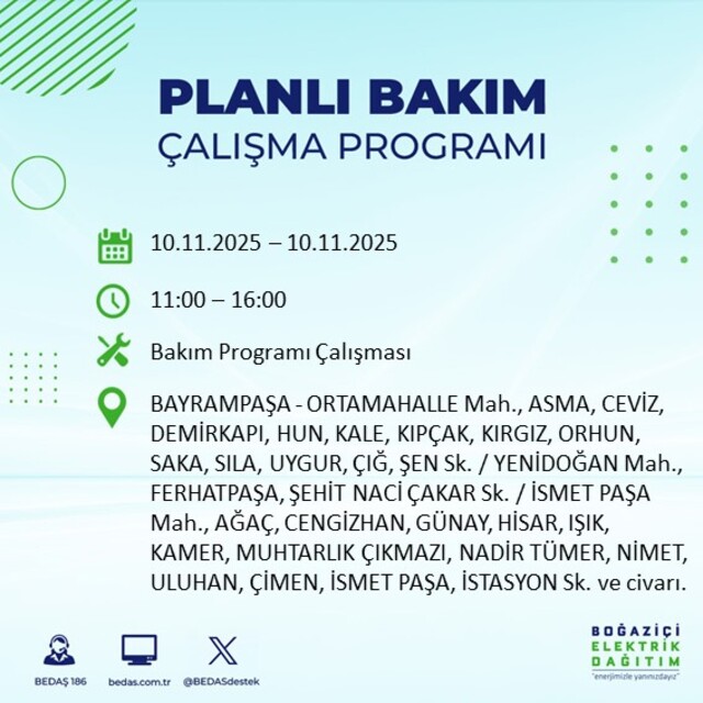 Planlı Bakım çalışması programı