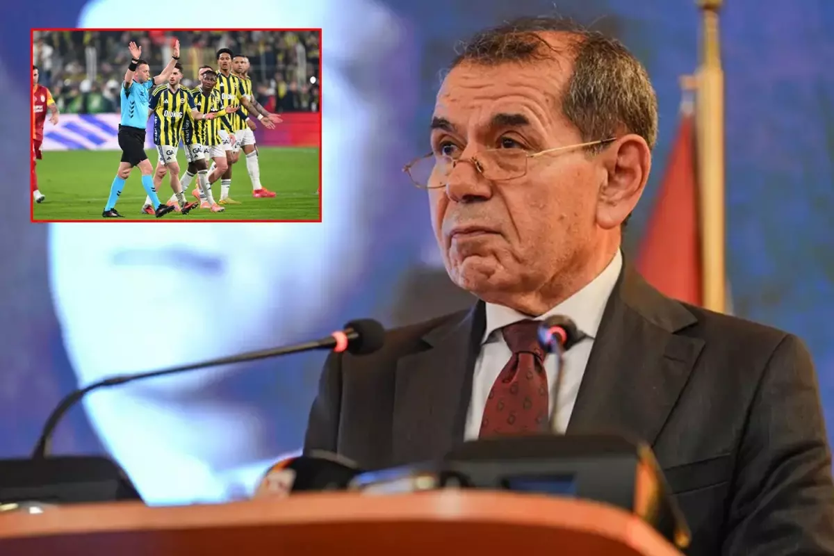 Galatasaray Başkanı Dursun Özbek, son Fenerbahçe derbisinin ardından yaşanan hakem
