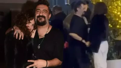 Ünlü oyuncular Gamze Topuz ve Celil Nalçakan, önceki gece İstanbul