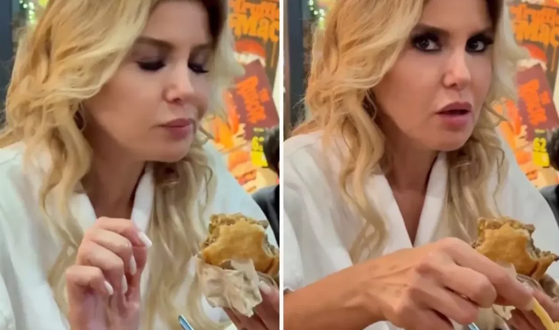 Ünlü şarkıcı Gülben Ergen, geçtiğimiz günlerde bir restoranda yemek yerken