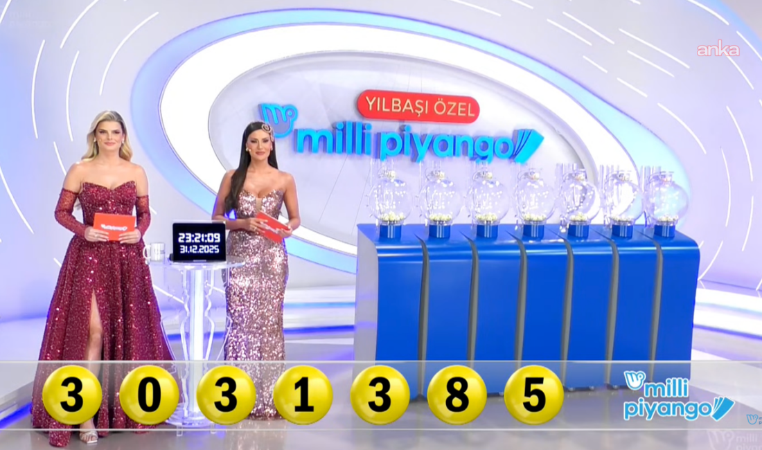 Milli Piyango Büyük İkramiye Sonuçları Açıklandı: 3031385 numaralı çeyrek bilete