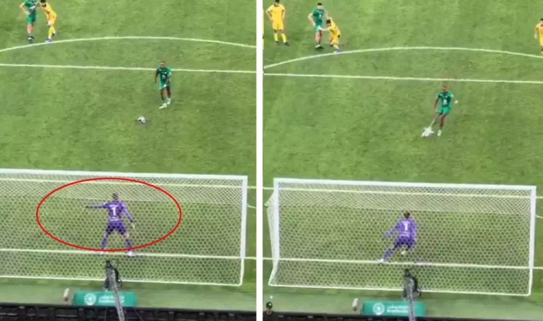 Suudi Arabistan Ligi’nde oynanan Al-Ahli – Al-Taawoun karşılaşmasında uzatma dakikalarında