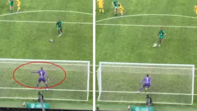 Suudi Arabistan Ligi’nde oynanan Al-Ahli – Al-Taawoun karşılaşmasında uzatma dakikalarında