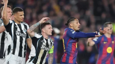 UEFA Şampiyonlar Ligi Son 16 turu rövanşında sahne adeta alev