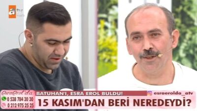ATV ekranlarında yayınlanan Esra Erol’da, bu kez bir kayıp vakasıyla