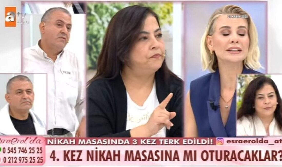 ATV ekranlarında yayınlanan Esra Erol’da, son bölümlerde izleyicileri şaşkına çeviren