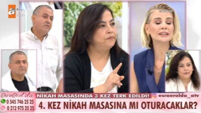 ATV ekranlarında yayınlanan Esra Erol’da, son bölümlerde izleyicileri şaşkına çeviren