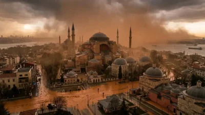 İstanbul, Afrika üzerinden taşınan Sahra kaynaklı çöl tozunun etkisi altına