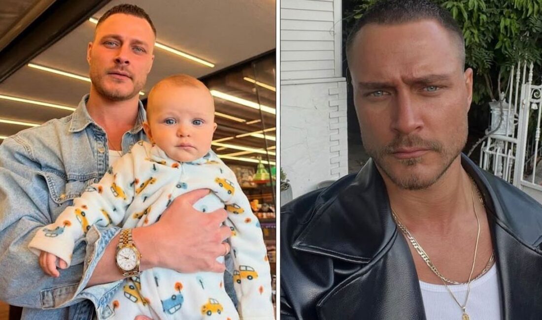 Başarılı oyuncu Burak Çelik, oğlu Aslan ile birlikte verdiği yeni