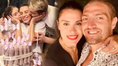 Futbol dünyasının tanınan isimlerinden Caner Erkin, eşi Şükran Ovalı’nın doğum